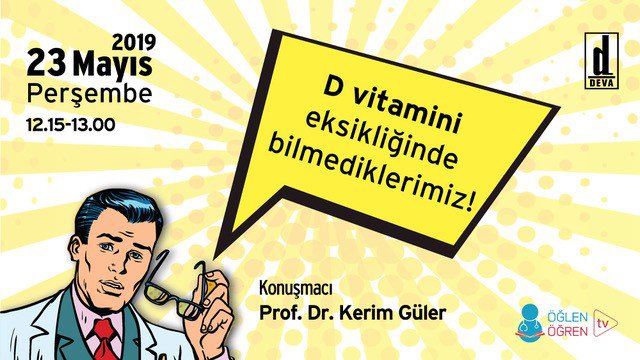 23.05.2019 tarihinde D Vitamini Eksikliğinde Bilmediklerimiz başlıklı programımız Öğlen Öğren TV ekranlarından canlı yayınlanacaktır